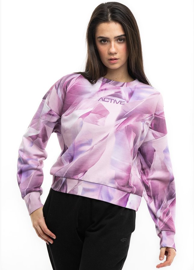 4F Bluza damska Allover H4L22 BLD023 91A 4F Bluza damska Allover H4L22 BLD023 91A