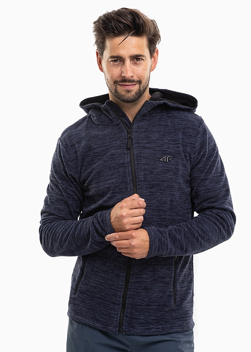 4F Heren fleece hoodie H4Z22 PLM351 30M