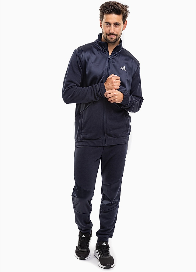 adidas Heren trainingspak Satin French Terry Track Suit HI5396 adidas Heren trainingspak Satin French Terry Track Suit HI5396