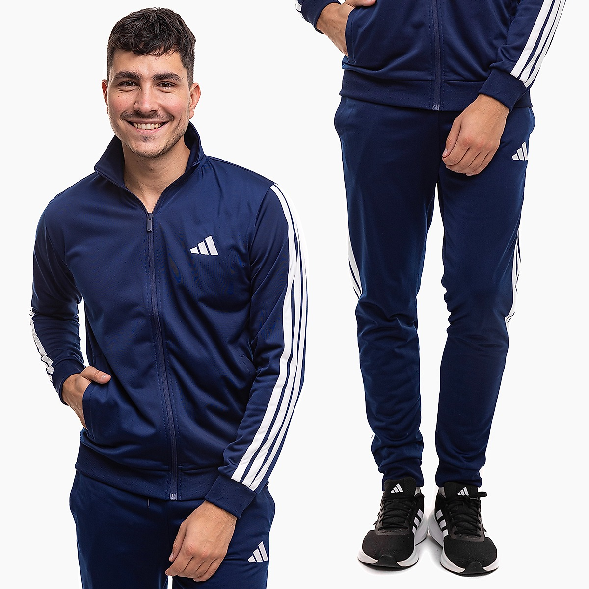 adidas Heren trainingspak Sportswear Basic 3-Stripes Tricot JI8859