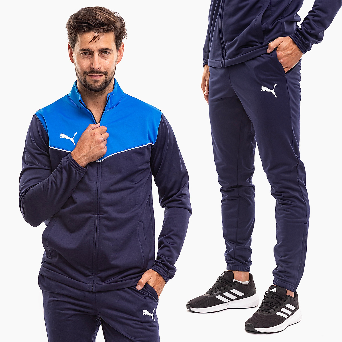 PUMA Heren trainingspak individualRISE Tracksuit 657534 02