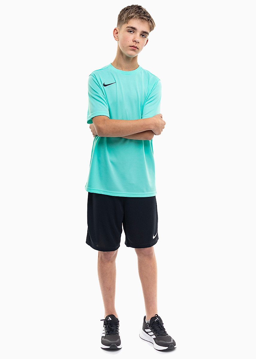 Nike dziecięcy strój sportowy koszulka spodenki Dry Park VII JSY SS BV6741 354/BV6865 010