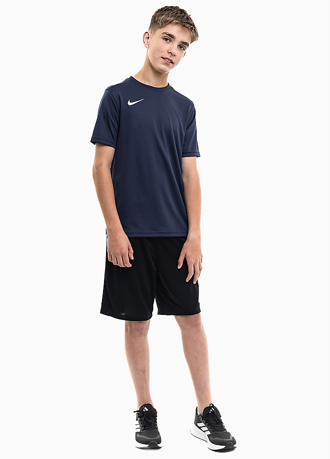 Nike dziecięcy strój sportowy koszulka spodenki Dry Park VII JSY SS BV6741 410/BV6865 010 Nike dziecięcy strój sportowy koszulka spodenki Dry Park VII JSY SS BV6741 410/BV6865 010