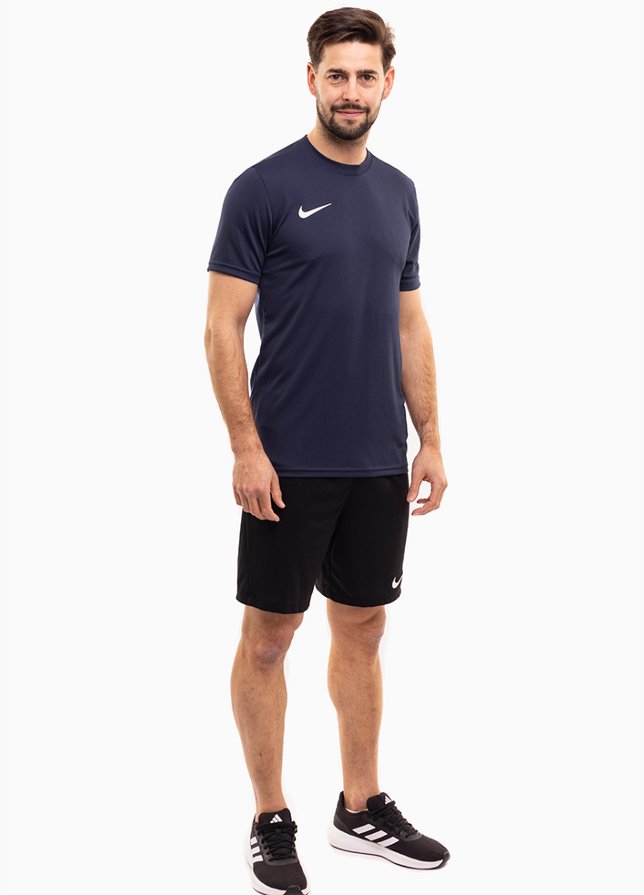 Nike męski strój sportowy koszulka spodenki Dry Park VII JSY SS BV6708 410/BV6855 010 Nike męski strój sportowy koszulka spodenki Dry Park VII JSY SS BV6708 410/BV6855 010