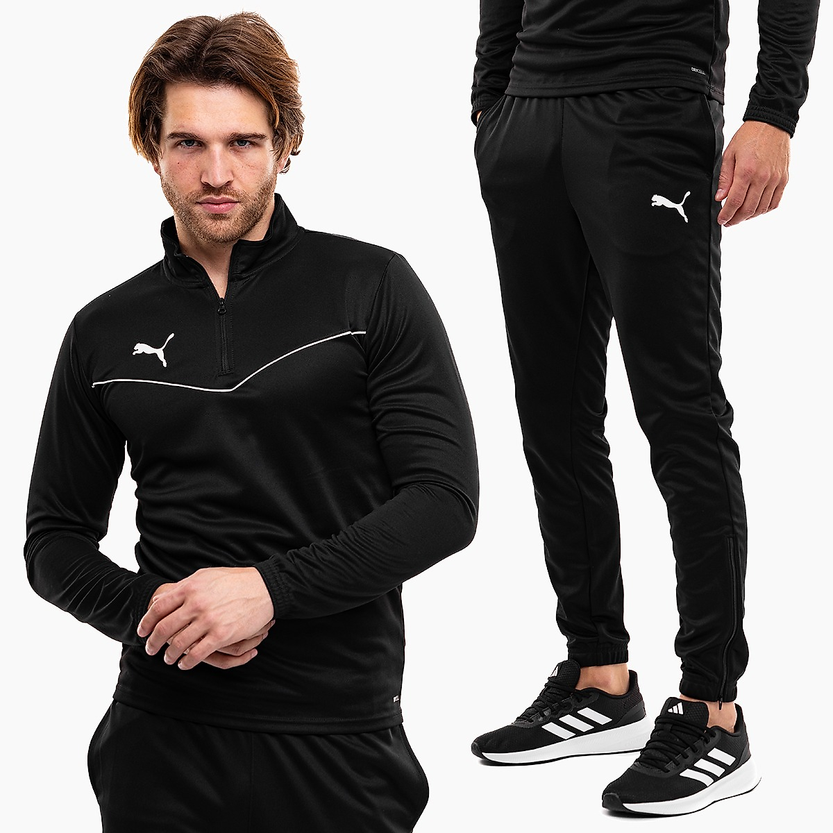 PUMA heren teamRISE 1/4 Zip Top 657394 03/657390 03 set