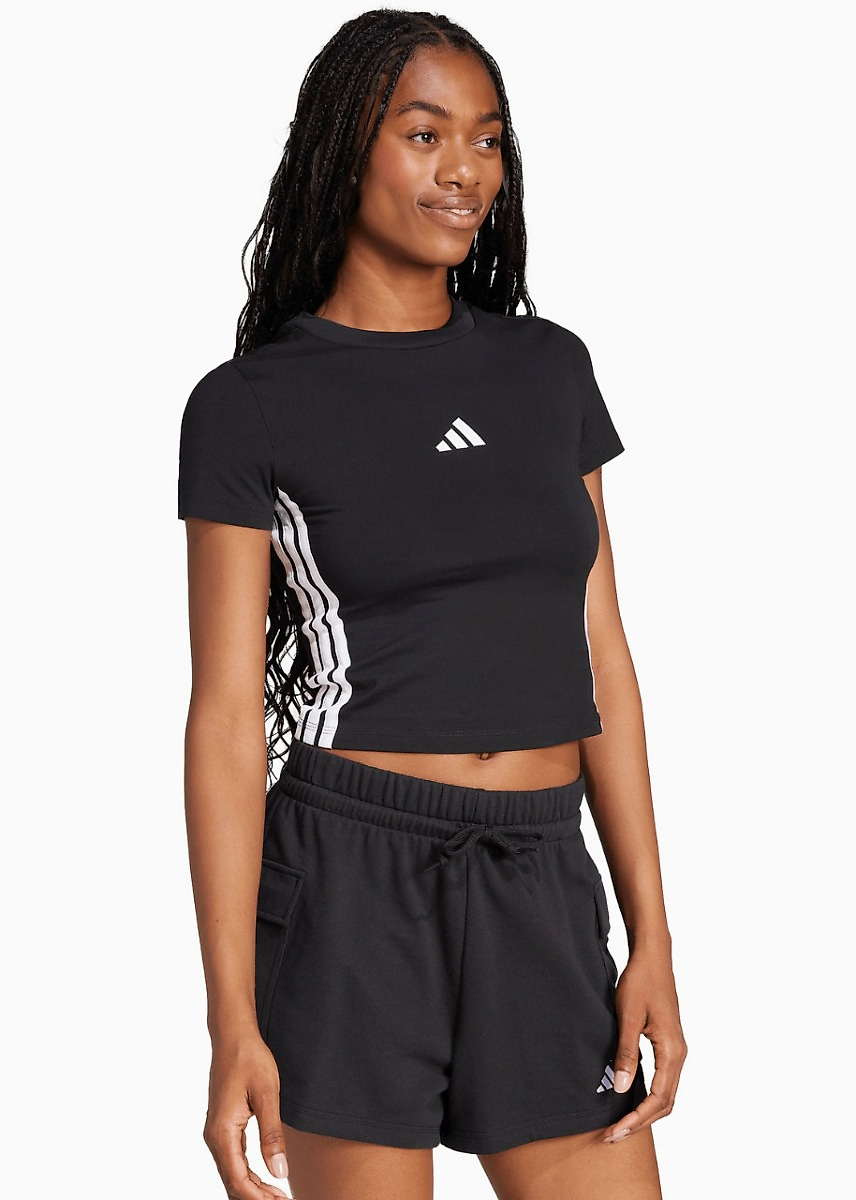 Dames T-shirt adidas Essentials 3-Stripes Slim Baby JC8325