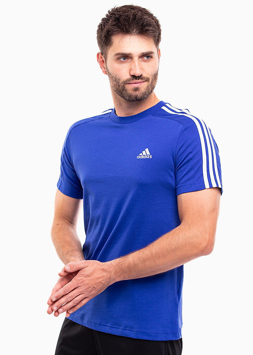 adidas Koszulka męska Essentials Single Jersey 3-Stripes Tee IC9338