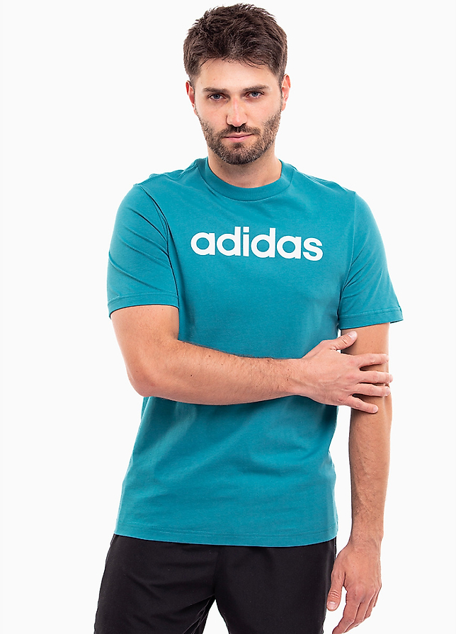 adidas Koszulka męska Essentials Single Jersey Linear Embroidered Logo Tee IJ8655 adidas Koszulka męska Essentials Single Jersey Linear Embroidered Logo Tee IJ8655
