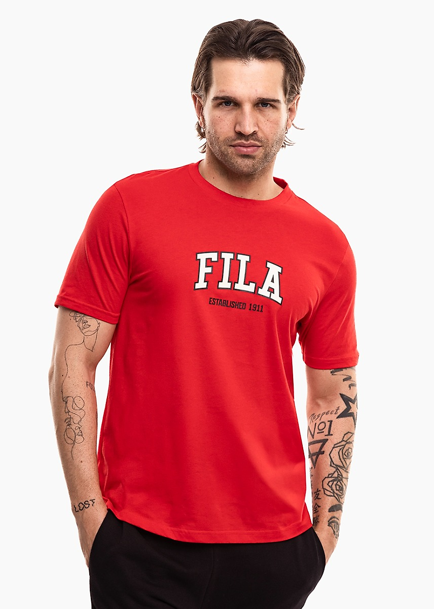 Heren T-shirt Fila Rifredi rood FAM1219 30002