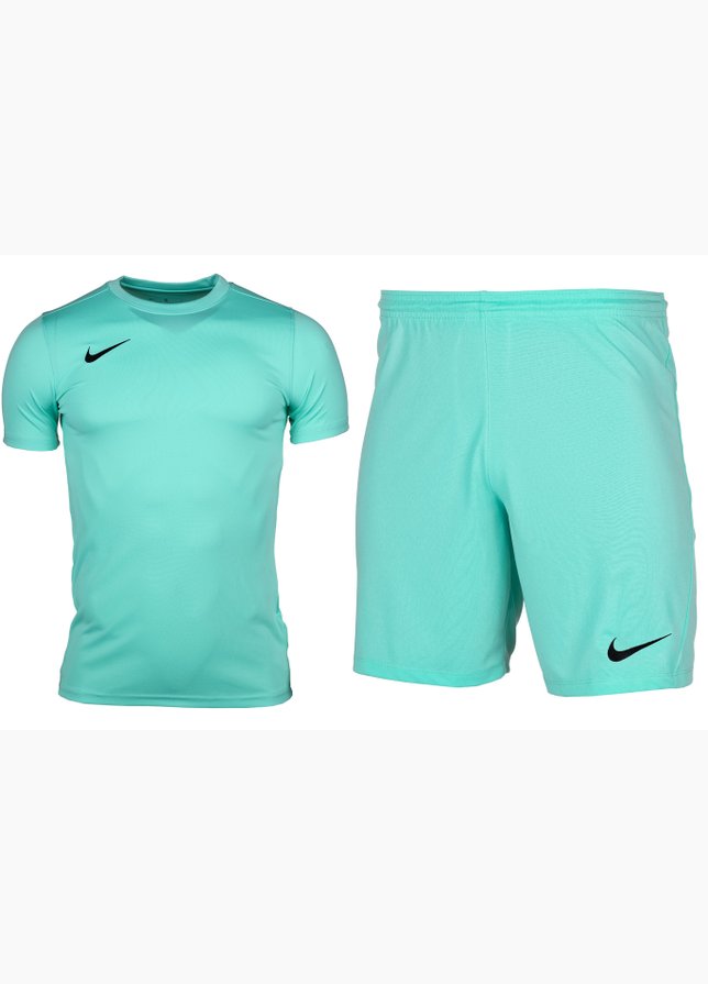 Nike męski strój sportowy koszulka spodenki Dry Park VII JSY SS BV6708 354/BV6855 354 Nike męski strój sportowy koszulka spodenki Dry Park VII JSY SS BV6708 354/BV6855 354