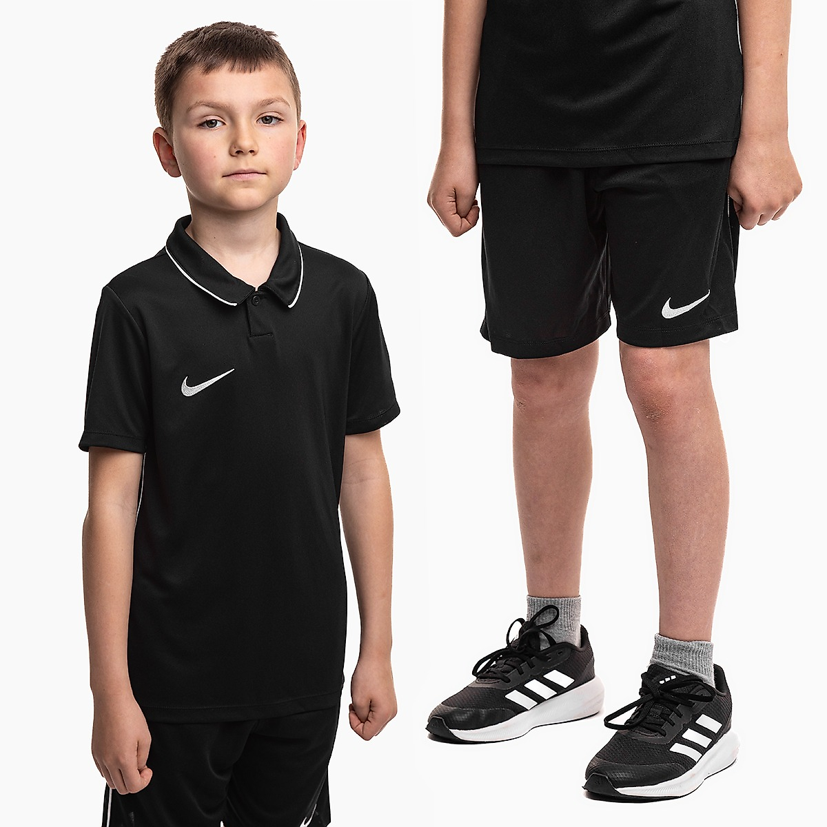 Nike Kinder sportset Dri Fit Park 26 Polo HM7145 010/HM7164 010