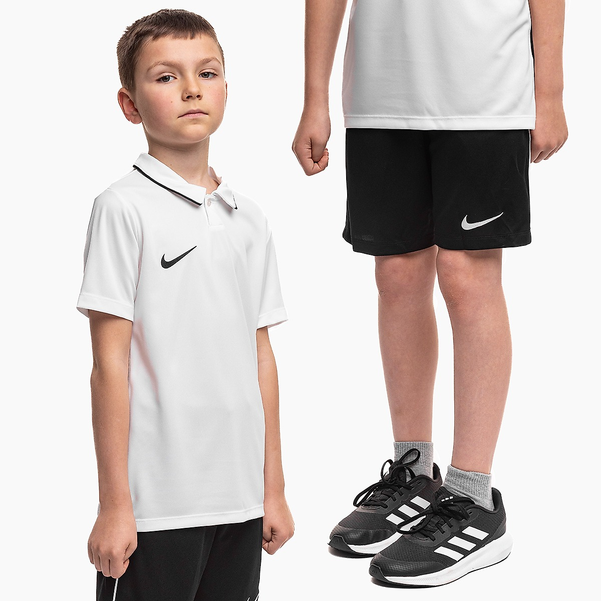 Nike Kinder sportset Dri Fit Park 26 Polo HM7145 100/HM7164 010