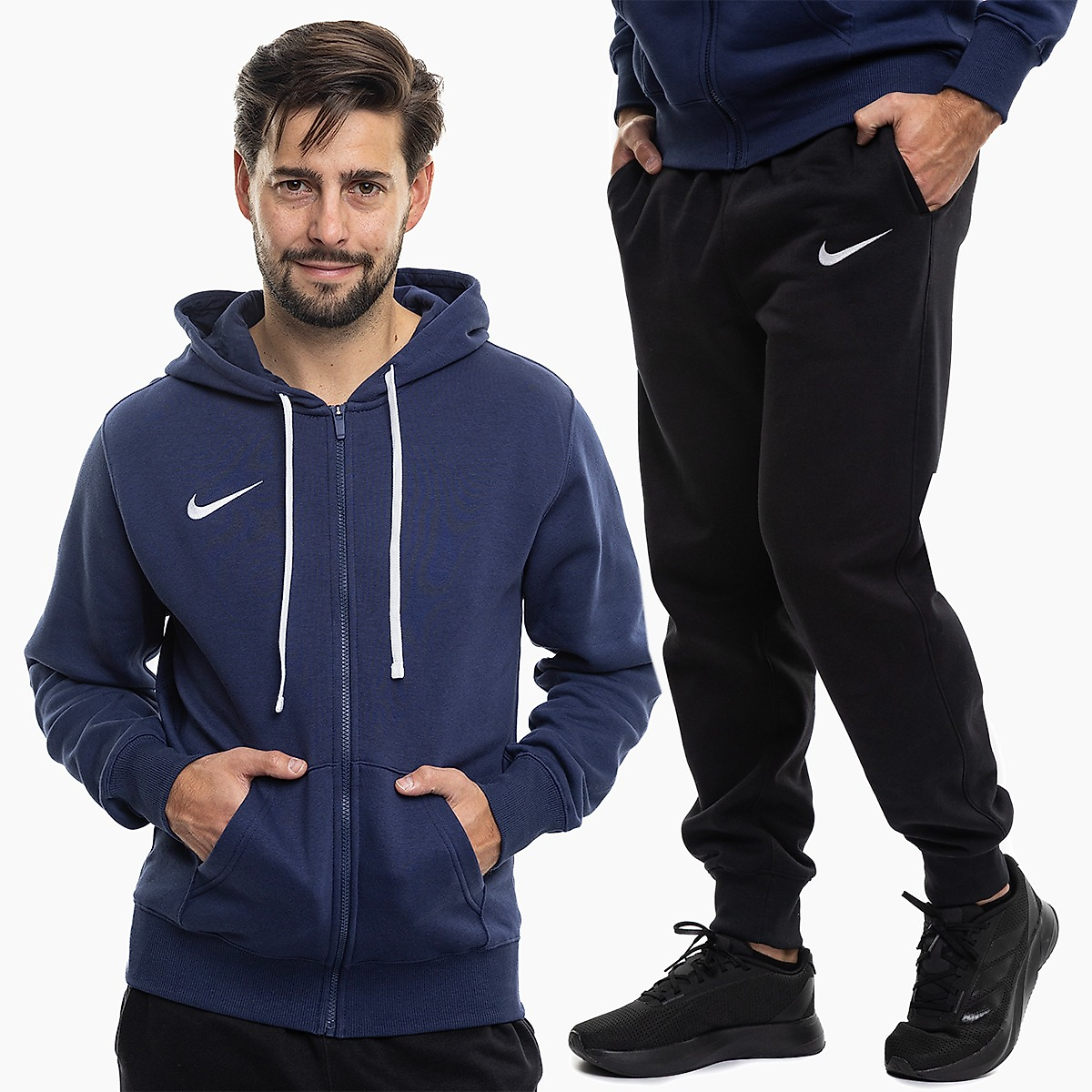 Nike Heren trainingspak Park 26 Fleece Full-Zip Hoodie IB1228 410/IB1248 010