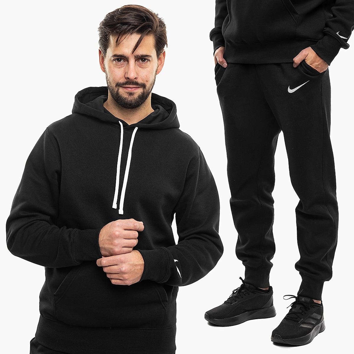 Nike Heren trainingspak Park 26 Fleece Pull Over Hooded IO9035 010/IB1248 010