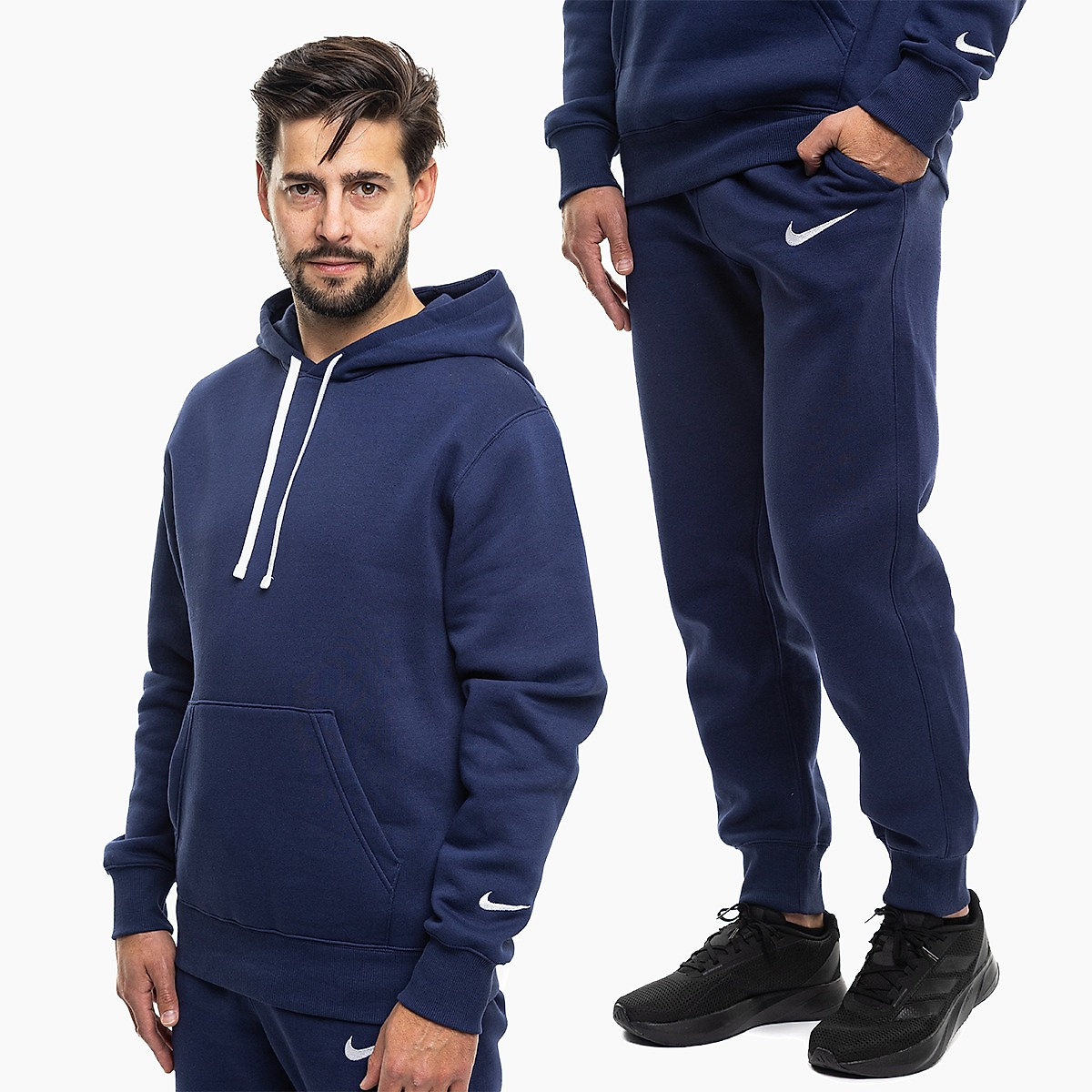 Nike Heren trainingspak Park 26 Fleece Pull Over Hooded IO9035 410/IB1248 410
