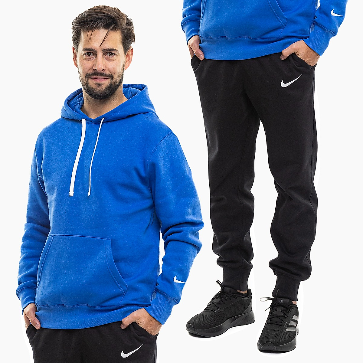 Nike Heren trainingspak Park 26 Fleece Pull Over Hooded IO9035 463/IB1248 010