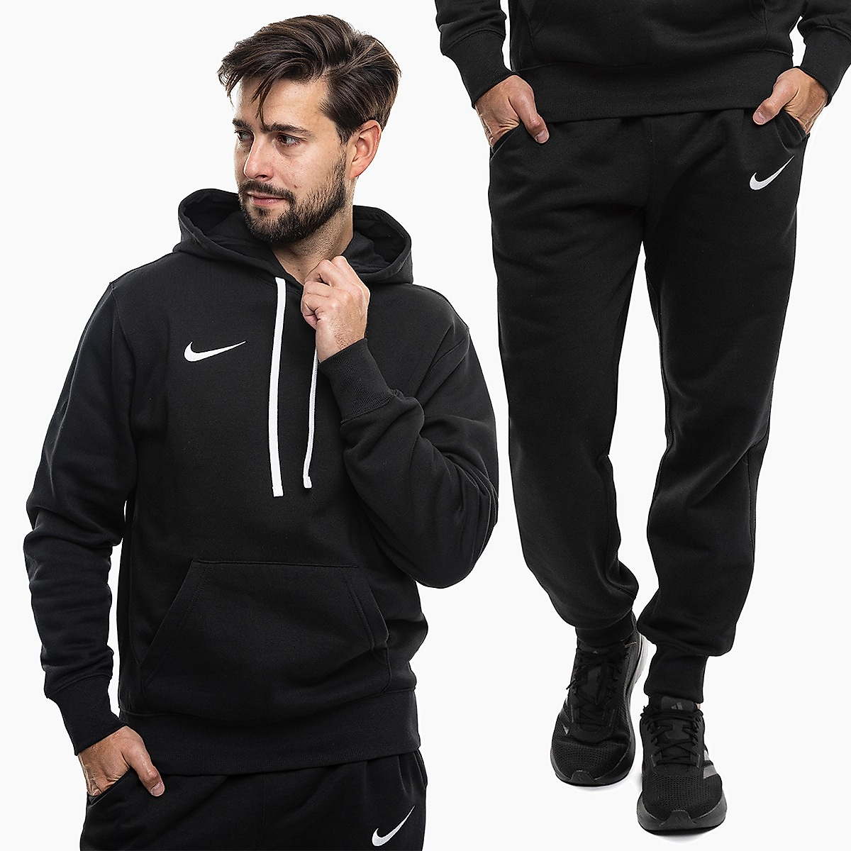 Nike Heren trainingspak Park 26 Fleece Pull Over Hoodie IB1222 010/IB1248 010