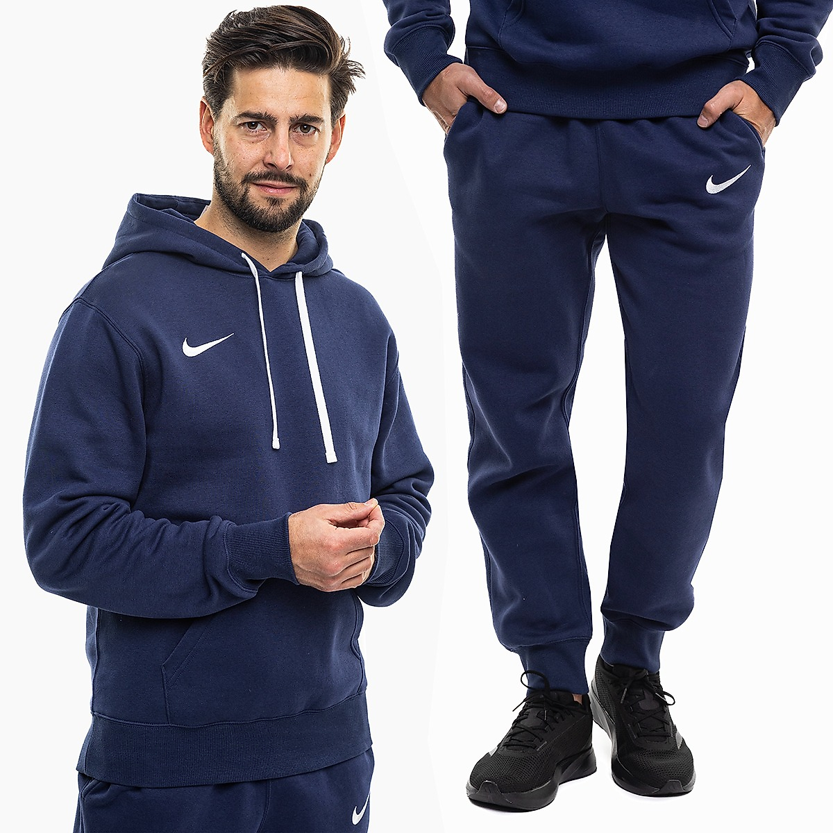 Nike Heren trainingspak Park 26 Fleece Pull Over Hoodie IB1222 410/IB1248 410