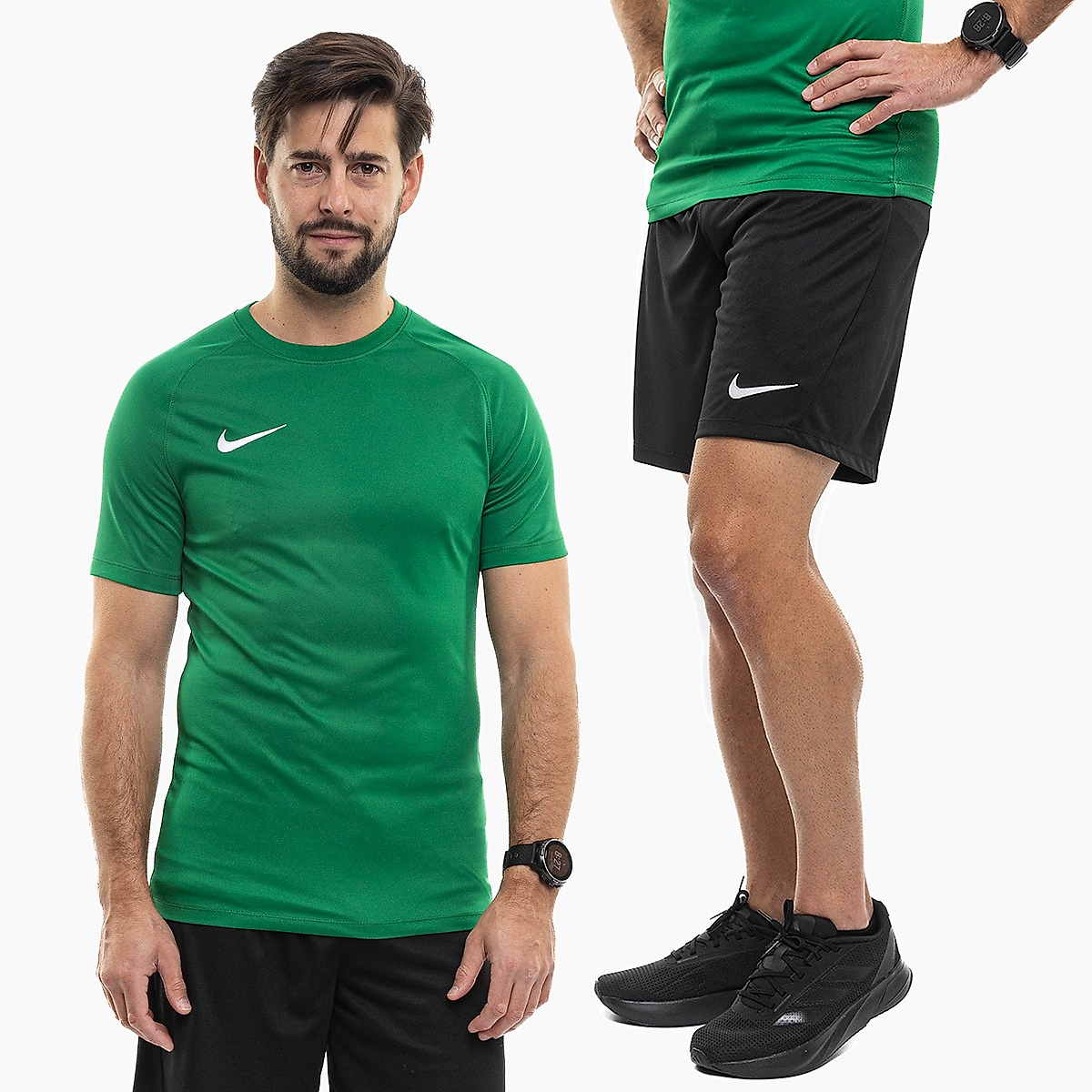 Nike Heren Sportset Shirt Short Park VIII Jersey HV8173 302/BV6855 010