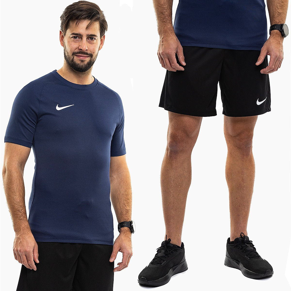 Nike Heren Sportset Park VIII Jersey HV8173 410/BV6855 010