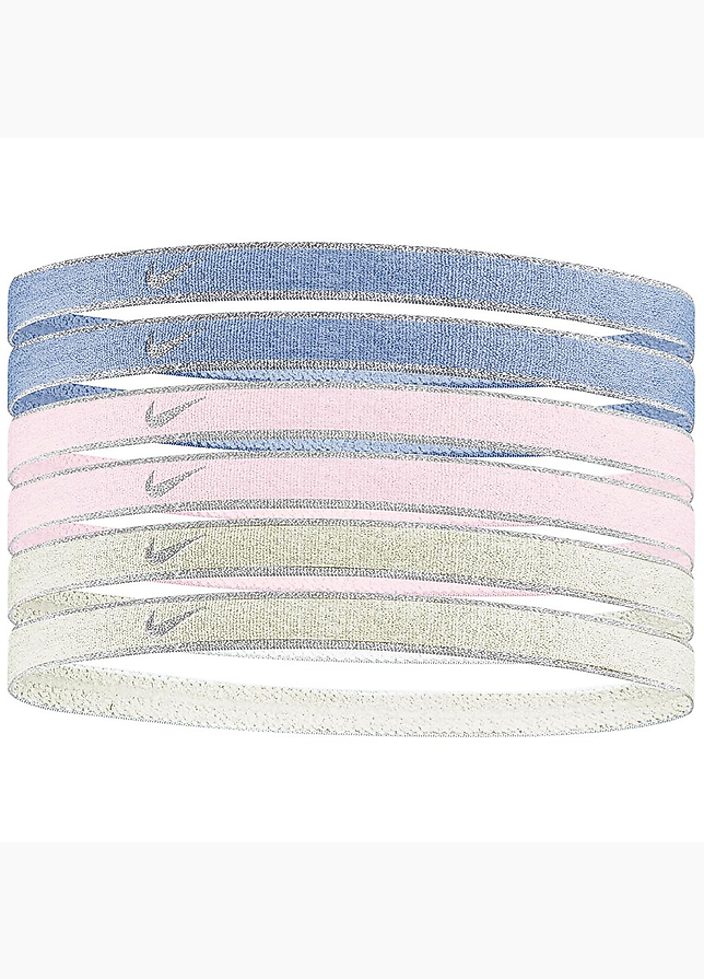 Nike Opaski na głowę 6p. Swoosh Sport metalic N1002008511OS Nike Opaski na głowę 6p. Swoosh Sport metalic N1002008511OS