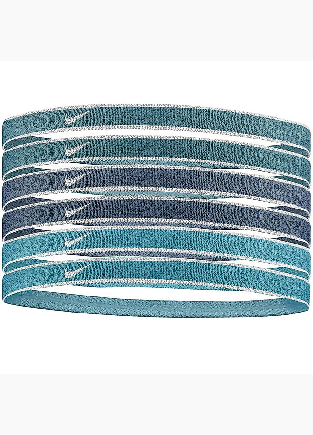 Nike Opaski na głowę Swoosh Sport metalic 6p. N1002008407OS Nike Opaski na głowę Swoosh Sport metalic 6p. N1002008407OS
