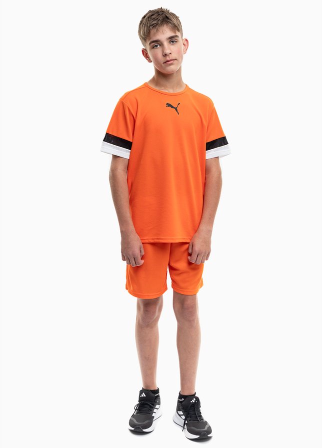 PUMA dziecięcy strój sportowy koszulka spodenki teamRISE Jersey Jr 704938 08/704943 08 PUMA dziecięcy strój sportowy koszulka spodenki teamRISE Jersey Jr 704938 08/704943 08