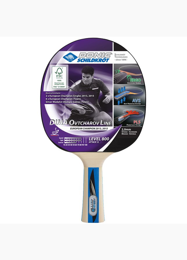 Donic Rakietka do ping ponga Ovtcharov 800 754414 Donic Rakietka do ping ponga Ovtcharov 800 754414
