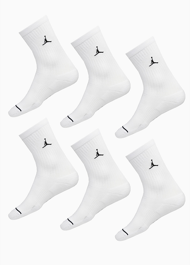 Nike Sokken Jordan Everyday Cushioned Crew Socks 6-Pack HV6228 100 Nike Sokken Jordan Everyday Cushioned Crew Socks 6-Pack HV6228 100