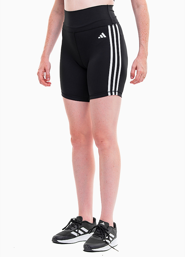 adidas Spodenki damskie Training Essentials 3-Stripes High-Waisted HK9964 adidas Spodenki damskie Training Essentials 3-Stripes High-Waisted HK9964