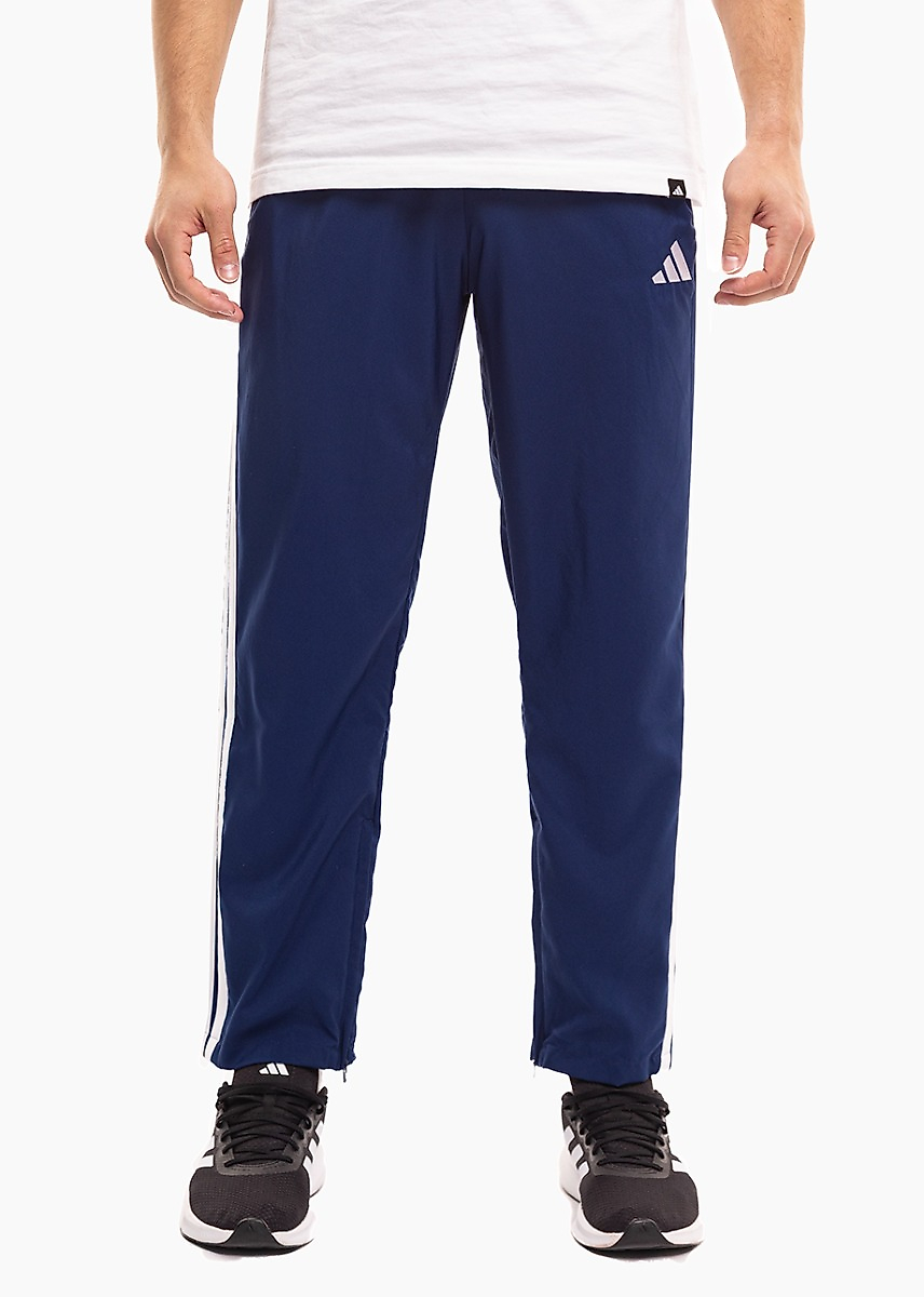 Heren broek adidas Essentials 3-Stripes Stanford Open Hem blauw JE6400